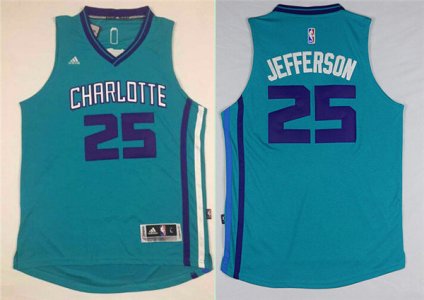 Maillot De Basket Charlotte Hornets Al Jefferson 25 Tissus Sportif Fans Edition Vert